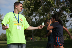 Drug and Alcohol Rehab Volunteers at Domestic Violence Awareness Event