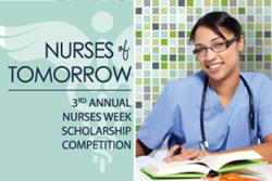 Nursing Student reads a book