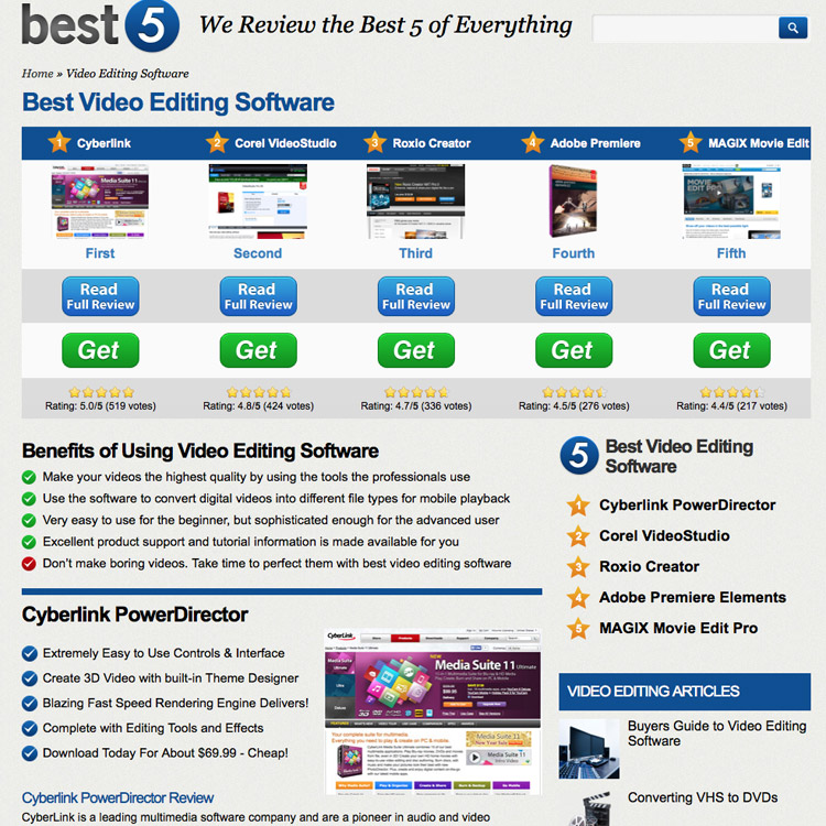 best movie editing software 2014