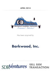 SDR Sell Side Advisory to C&D Insulation