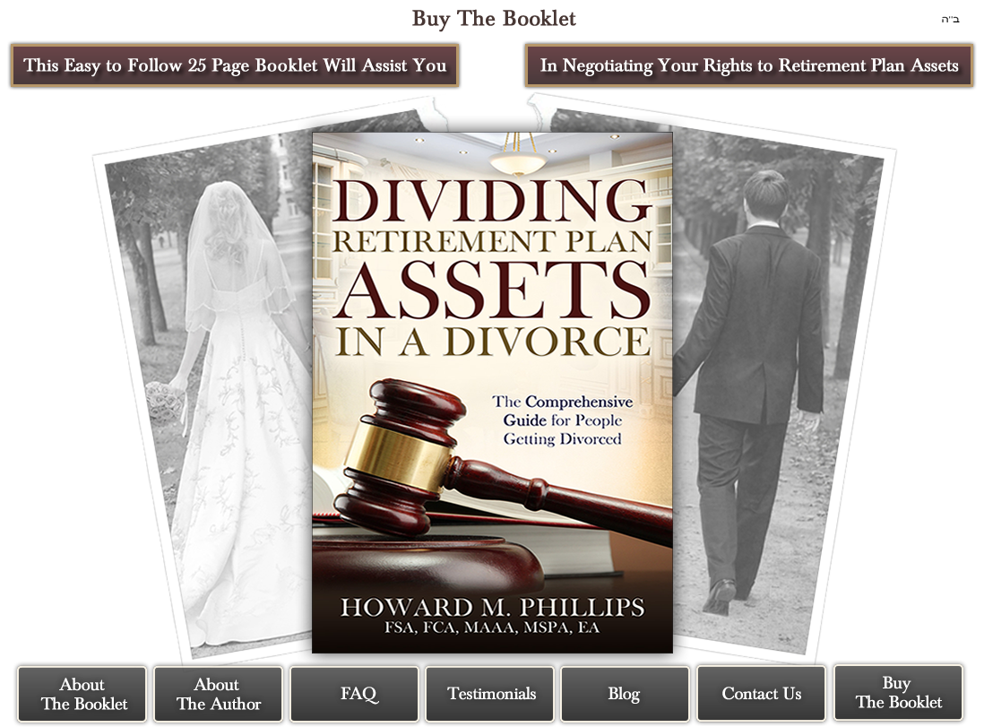 create booklet for divorce of assets