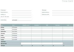 Time Card Template