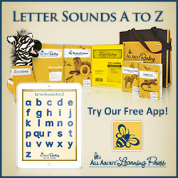 All About Reading, Pre-reading, preschool, homeschool curriculum, letter sounds app