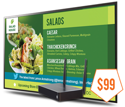 Digital Menu Board Player for $99