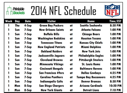 Printable Nfl Schedule 2022 By Week Printable Nfl Schedules For All 32 Teams Now Available At  Printablebrackets.net