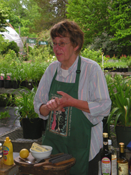 Betsy Williams of Needham MA teaching an herb class