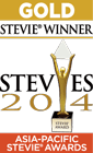 Gold Stevie Award Winner in 2014 Asia-Pacific Awards