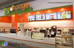 E Display Digital Menu Boards for Big Orange