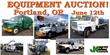 Portland, OR Large Equipment Auction, June 12th, 2014; City of...
