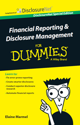 Financial Reporting and Disclosure Management For Dummies