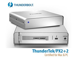ThunderTek/PX2+2 Thunderbolt to SATA Enclosure Supporting Two 2.5" Drives Internally