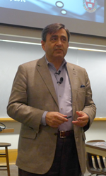 Eric Mazur, winner of the first Minerva Prize, gives frequent presentations on Peer Instruction methodology.