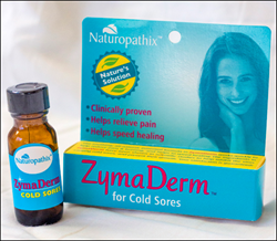 ZymaDerm™ For Cold Sores box and bottle