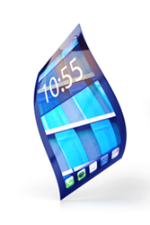 Flexible mobile phone screen
