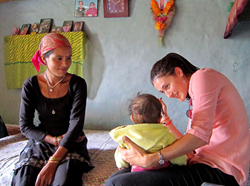 Student on CFHI Program in Rural India