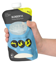 BlenderPak is an on-the-go solution for consumers who use powder drink mix products