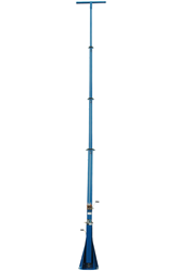 40' Light Tower featuring a fold over assembly, 360° rotating capabilities, and a removable mast head