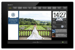 An example of a home screen promotion in Cliveden House - a unique setting for a wedding