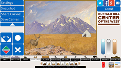 "History Canvas" is among the Center's recent interactives, and allows users to choose elements of paintings in the art collection to create and share works of art.