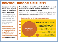 New air purification methods really work, proving they can permanently trap and kill 98 percent of dust mites and airborne contaminants down to one micron in size.