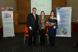 From left: Lujan, Tovar and Pardo at the event.