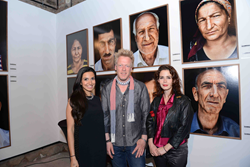 Photo from exhibition opening including photographer Philipp Rathmer
