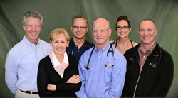 Ken Cohen, MD, FACP, Ruth Benton, CEO, Paul Sunde, MD, Thomas Jeffers, MD, Melissa Helms, MD, and Mark Pattridge, MD