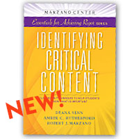 Identifying Critical Content: Classroom Strategies to Help Students Know What is Important is now available for purchase.