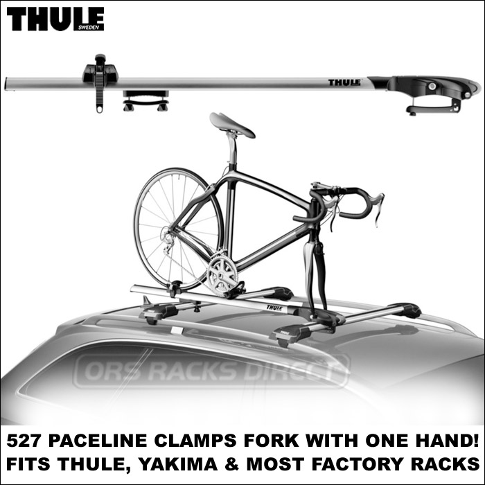 thule bike roof rack fork mount