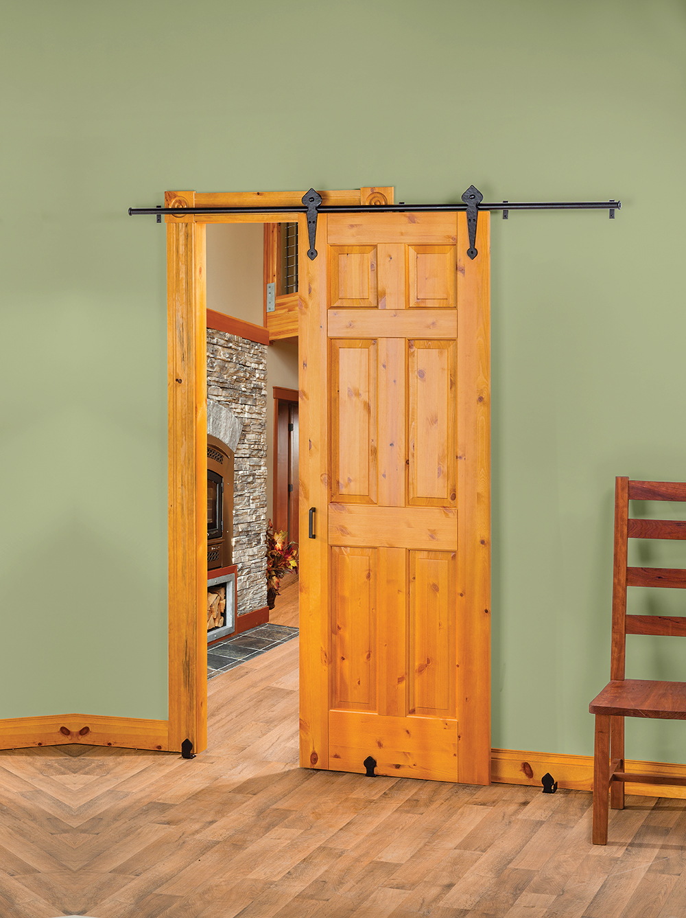 New Rolling Barn-Style Door Hardware Creates Stylish, Space-Saving