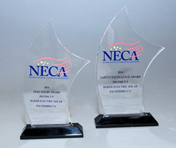 Baker Electric Solar NECA Awards