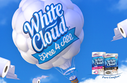 Free Bath Tissue Coupon from White Cloud® available exclusively at Walmart.