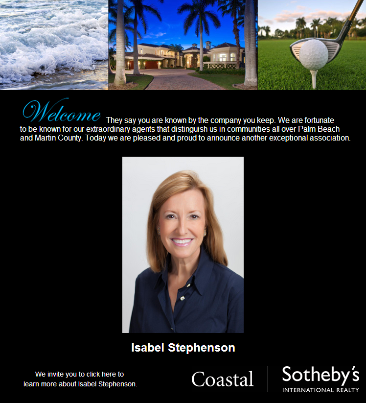Isabel Stephenson Joins Jupiter Office of Coastal Sotheby’s
