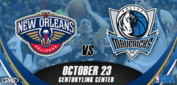 Promotional artwork for an NBA preseason game