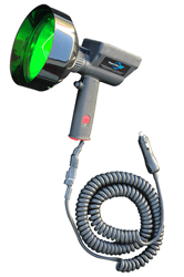 35 Watt HID Handheld Spotlight that produces a beam 1,900 feet in length