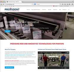 Provident introduces new website with flexo doctor blade and end seal resources