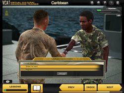 Interactive scenario from VCAT Caribbean