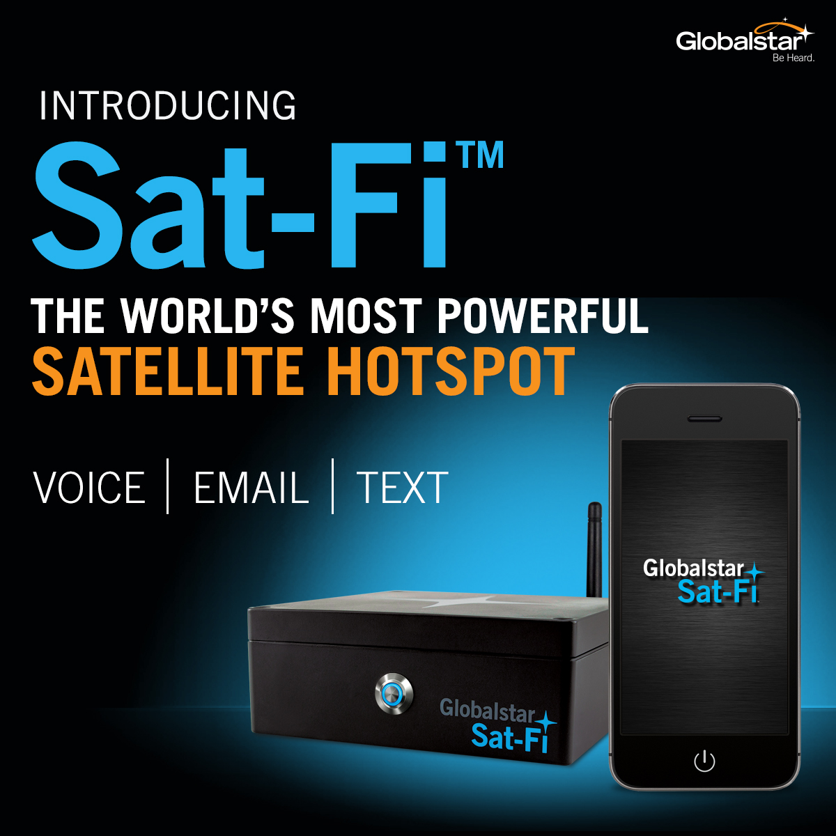 Globalstar's SatFi™, the World's Most Powerful Satellite Hotspot, Now