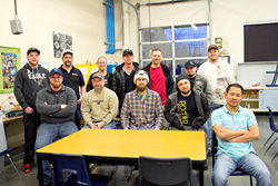 AJAC aerospace and manufacturing, machinist apprenticeship class