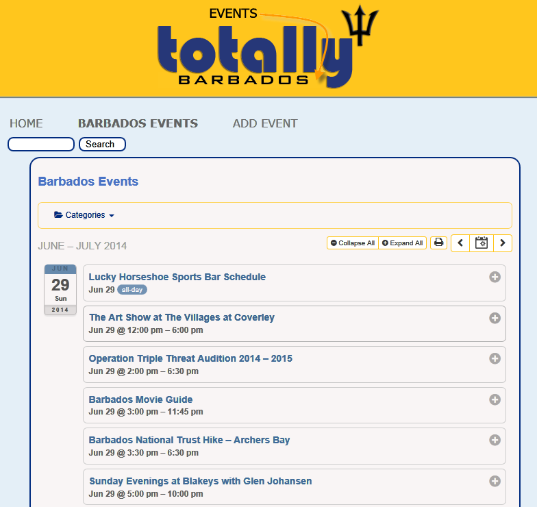 Launch of New Events and Things to Do Calendar by Totally Barbados