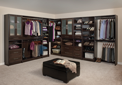 Wood-based WoodTrac Closet System
