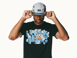 "The World is Yours" and "Camo 5-Panel" from the Summer 2014 Picassoul Collection