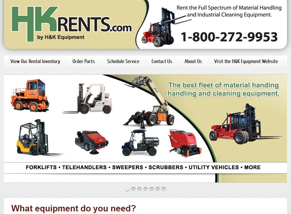 H&K Equipment Streamlines Machinery Rentals with Launch of New Website