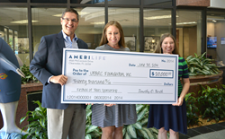 AmeriLife Presents Sponsorship Check to UPARC Foundation for 2014 Festival of Trees Event