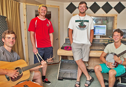 Pictured, L to R, Alex Rushlow, Eric Krueger, Marc Kanitz and Austin Spencer.