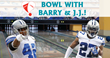 Barry Church and JJ Wilcox, Dallas Cowboy Safeties, Bowl With Fans for...
