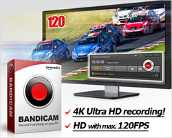 Bandisoft Announces Bandicam Record 4k Ultra Hd Video And Capture Up To 120 Fps Video With The New And Easy To Use Recording Software