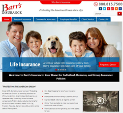 Barr’s Insurance Web Site Home Page
