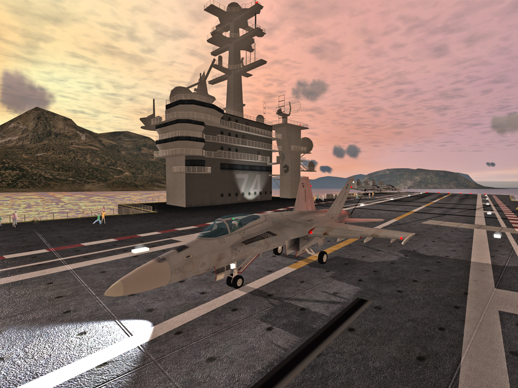 rortos f18 carrier landing 2 pc