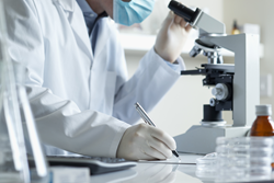 Scientist doing stem cell research